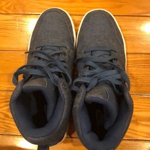 Nike denim hi-tops size 9.5